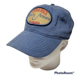 Orange Beach Alabama Hat Cap Adjustable Strapback Fish Hook Jacobson Hat NWOT‎
